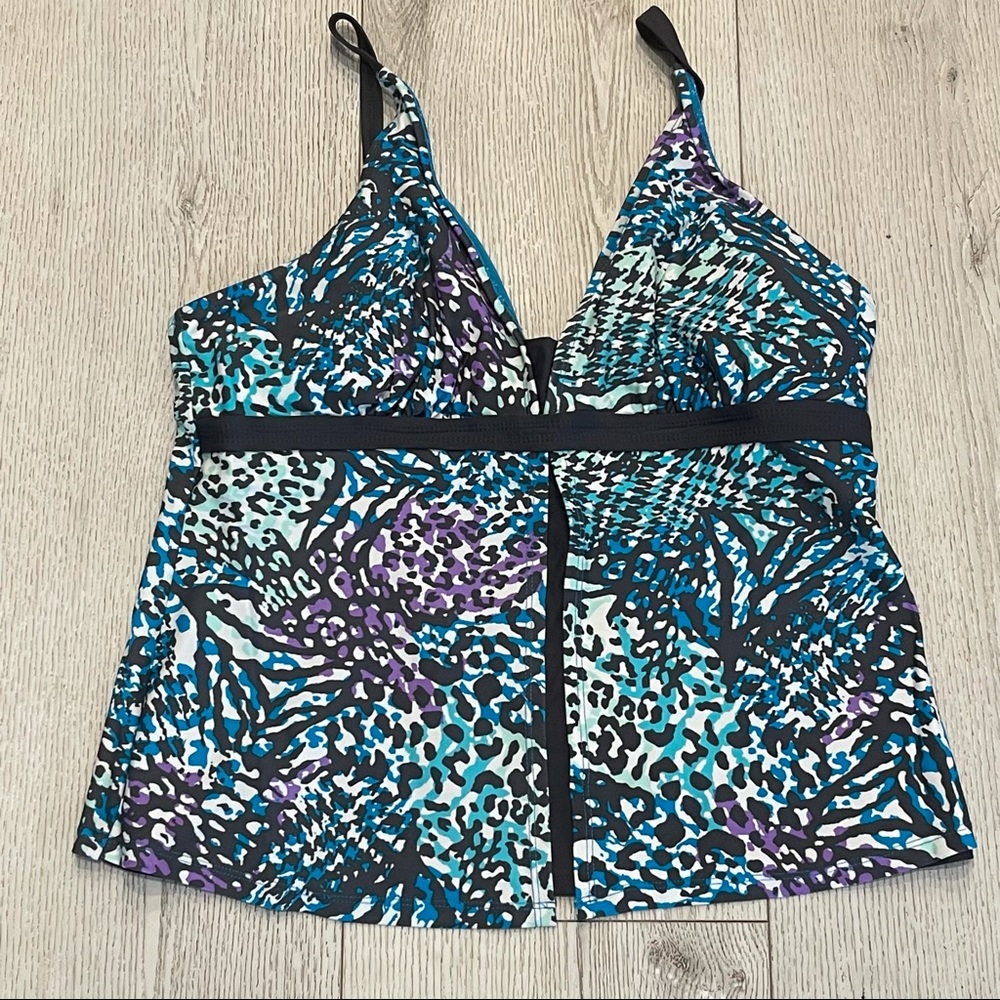 FREE COUNTRY Tankini Swim Top Size XL